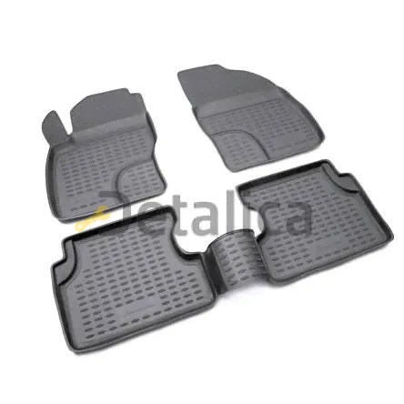 Коврики в салон Mercedes GLK-Class X204 2008-2014 резиновые-0
